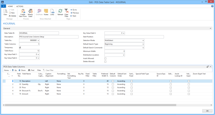 Data Tables