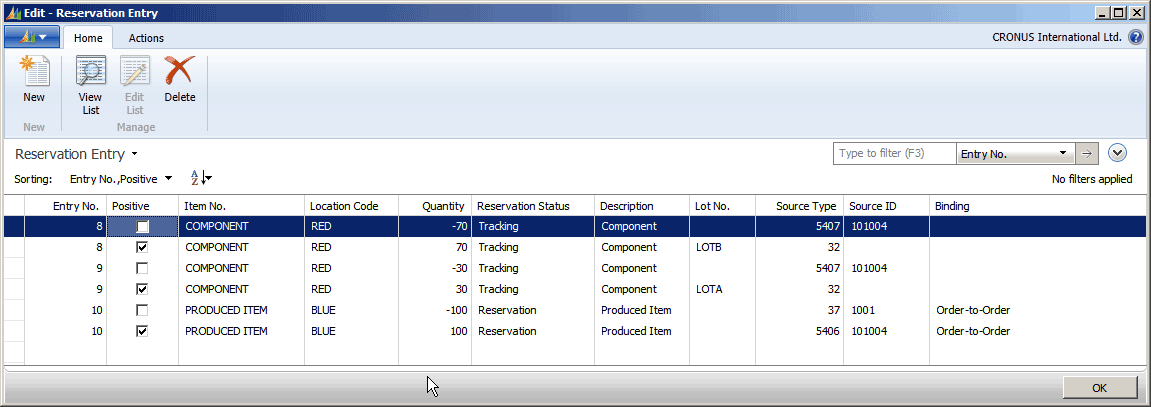supply_planning_RTAM_1 Order tracking entries in Reservation Entry table