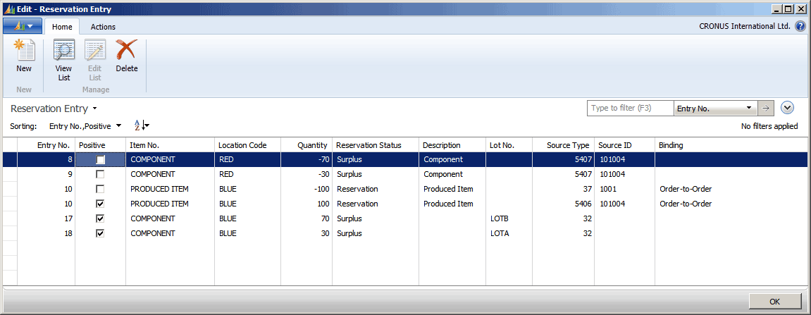 supply_planning_RTAM_3 Order tracking entries in Reservation Entry table