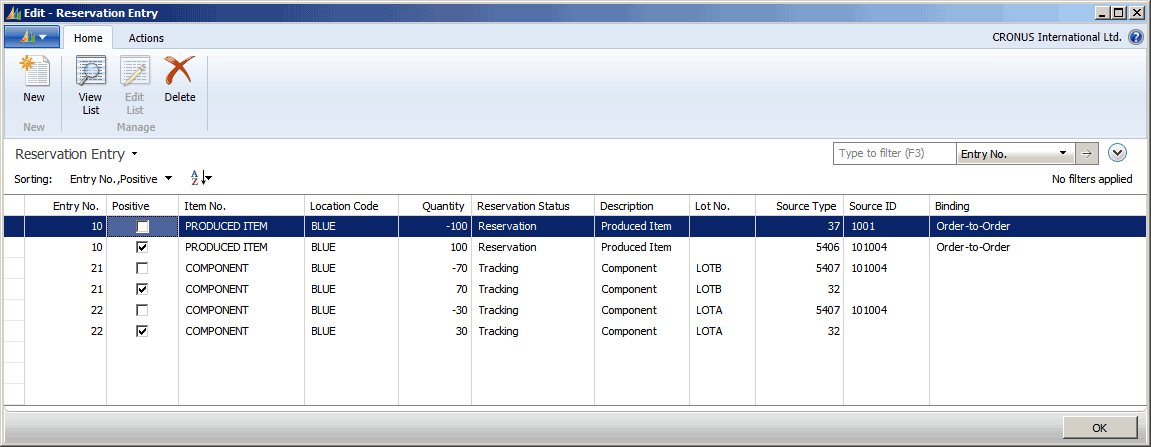 supply_planning_RTAM_4 Order tracking entries in Reservation Entry table
